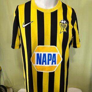 Rovers FC Guam Football Club #7 Men's Yellow Black Stripe Jersey Size XL Nike Dr